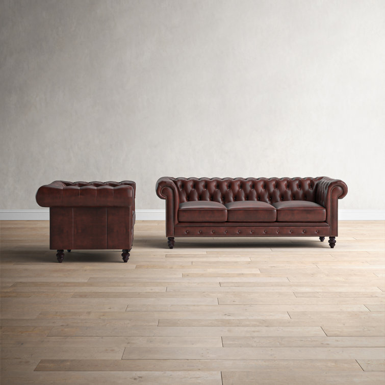 Birch Lane™ Ophelie Leather Living Room Set & Reviews Wayfair